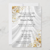 Invitation Robes de soirée or pour une fête d'anniversaire de (Dos)