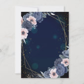 Invitation Robes,Papillons Étoiles Fleurs Quinceañera (Dos)