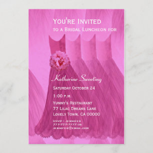 Invitation Robes V07 de déjeuner de demoiselle d'honneur ou