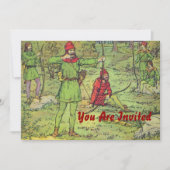 Invitation Robin Des Bois Dans La Forêt (Devant)