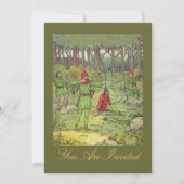 Invitation Robin Des Bois Dans La Forêt (Devant)
