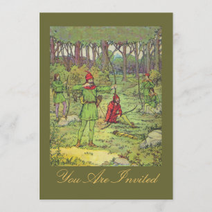 Invitation Robin Des Bois Dans La Forêt
