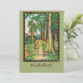 Invitation Robin des Bois et Petit Jean (Debout devant)