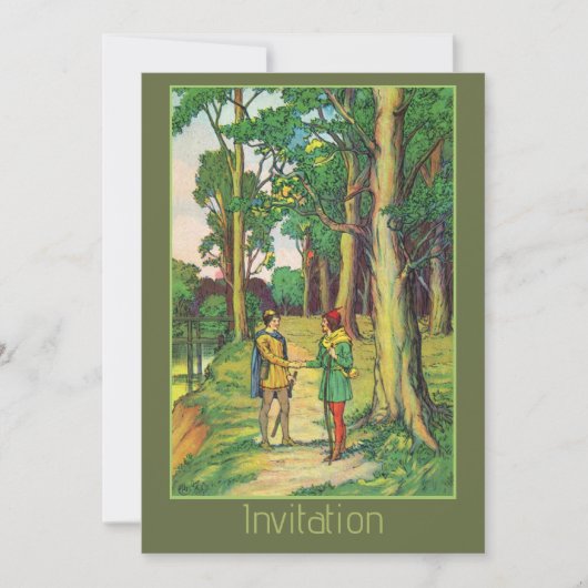 Invitation Robin des Bois et Petit Jean (Devant)