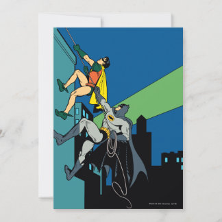 Invitation Robin Et Batman Grimpent