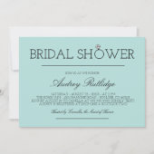 Invitation Robin's Oeuf Bleu - Anneau de diamant - Fête des m (Devant)