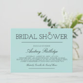 Invitation Robin's Oeuf Bleu - Anneau de diamant - Fête des m (Debout devant)