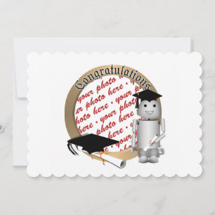 Invitation Robo-X9 Robot Graduation Cadre photo