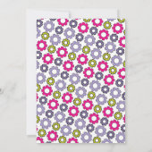 Invitation ROBOT Anniversaire Fête des Entraîneurs roses Cogs (Dos)