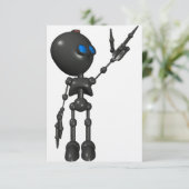 Invitation Robot bionique du garçon 3D - doigt lance 2 - (Debout devant)