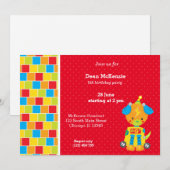 Invitation Robot * choisir la couleur de l'arrière - plan (Devant / Derrière)