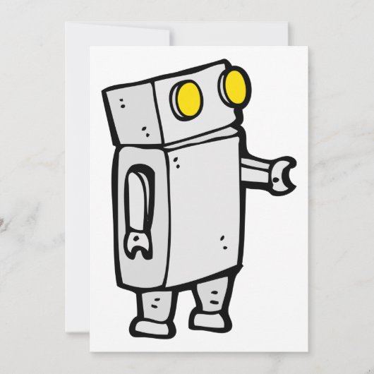 Invitation Robot de base (Devant)