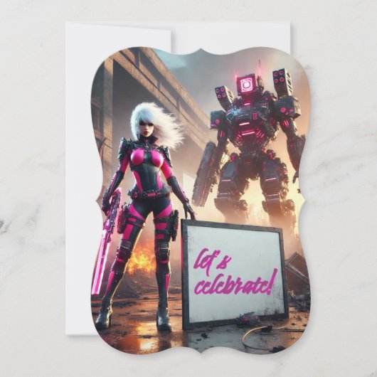 Invitation Robot Hero (Devant)