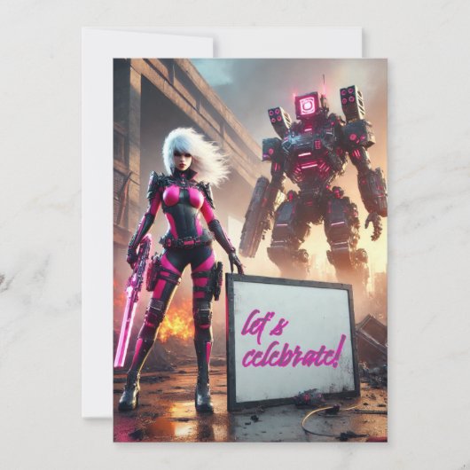 Invitation Robot Hero (Devant)