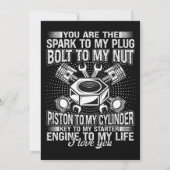 Invitation Robt Mécanique De Voiture À Mon Piston De Nut À Mo (Dos)