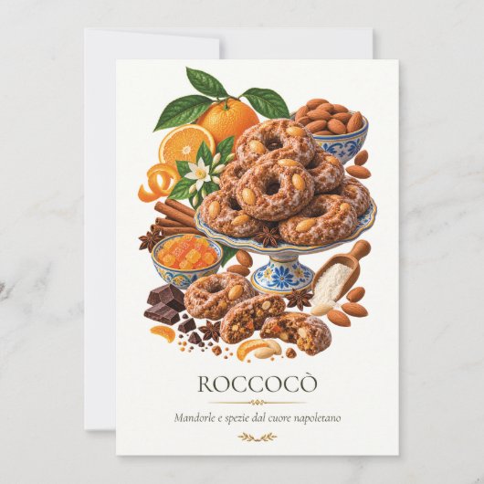Invitation Roccocò – Vintage Italian Dessert (Devant)