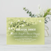 Invitation Roche Rustique Lights Dîner De Répétition Romantiq (Debout devant)