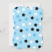 Invitation Rock a Bye Blue Rock Star Guitare Baby shower (Dos)