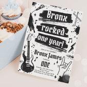 Invitation Rock and Roll Party Rocks un an 1er anniversaire