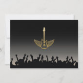 Invitation Rock Birthday Party Festival Guitar Photo Invitati (Dos)