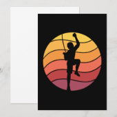 Invitation Rock Escalade Climber Retro (Devant / Derrière)