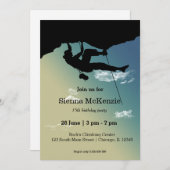 Invitation Rock Escalade Party (Devant / Derrière)