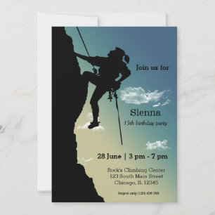 Invitation Rock Escalade Party