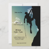 Invitation Rock Escalade Party (Devant)