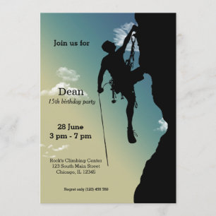 Invitation Rock Escalade Party