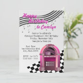 Invitation Rock Jukebox Anniversaire (Debout devant)