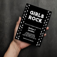 Rock N Roll Guitare Musique Edgy Girl Baby shower