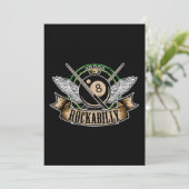 Invitation Rock n Roll Pool Billard 8 Ball Rockabilly (Debout devant)