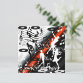 Invitation Rock 'n' Roll Retro Dance Party (Debout devant)