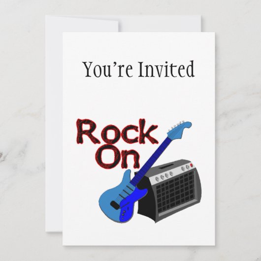 Invitation Rock On Guitar & Amp (Devant)