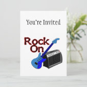 Invitation Rock On Guitar & Amp (Debout devant)