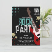 Invitation Rock Party Festival DJ Party Bar Club Flyer (Debout devant)