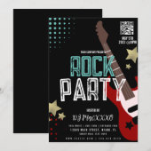 Invitation Rock Party Festival DJ Party Bar Club Flyer (Devant / Derrière)