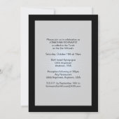 Invitation Rock Star Bar Mitzvah dans Black Silver Blue (Dos)