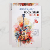 Invitation Rock Star Electric Guitar (Devant / Derrière)