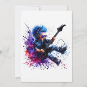 Invitation Rock Star "One Rocks !" Couverture de magazine 1er (Dos)