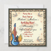 Invitation Rock Star Tattoo (Devant)