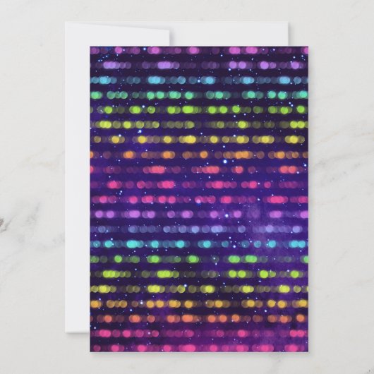 Invitation Rock Star Thème Anniversaire (Dos)