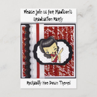 Invitation Rockabilly Hoe Down Fête