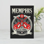 Invitation Rockabilly Style Memphis Cadeaux Retro Musique cou (Debout devant)