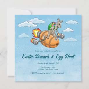 Invitation Rocket Bunny's Easter Brunch & Egg Hunt