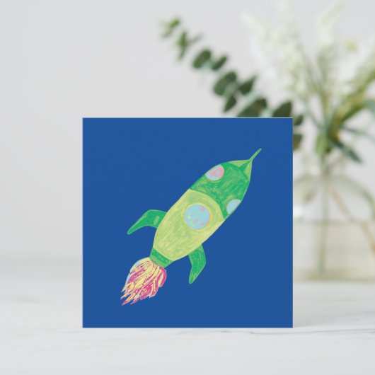Invitation Rocket Green Childing Space (Debout devant)