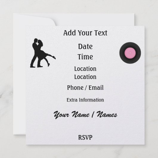 Invitation Rockin' Around the Clock Party - SRF (Dos)