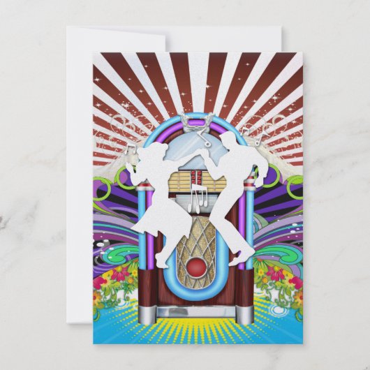 Invitation Rockin' Around the Clock Party - SRF (Devant)