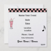 Invitation Rockin' Around the Clock Party - SRF (Dos)