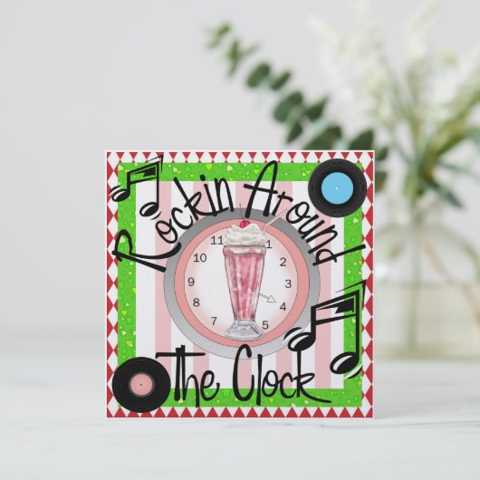Invitation Rockin' Around the Clock Party - SRF (Debout devant)